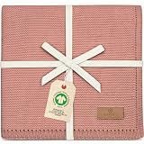 DIKOS Babydecke Beere – 100% GOTS Bio-Baumwolle, Oeko-TEX® 100, weich & atmungsaktiv, Strickdecke & Kuscheldecke Baby, Ganzjahresdecke für Neugeborene Mädchen, Kinderwagendecke, Geschenk zur Geburt