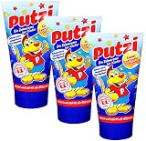 3er Pack Putzi Die Zahncreme für Kinder (3 x 50 ml) Kinderzahncreme, Kinderzahnpasta, Zahnpflege, Zahnpaste
