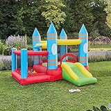 - Aufblasbare Hüpfburg FABI - 270 x 295 x 210 cm - inkl. Gebläse und Zubehör, UV-Beständig I Spielburg Springburg Hüpfschloss