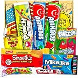 Heavenly Sweets | Amerikanische Süßigkeiten Geschenkbox | Süßigkeitenbox | USA Süßwarenkorb mit Schokolade | Gemischter Präsentkorb für Kinder und Erwachsene | Geburtstag, Jubiläum, Vatertag Auswahl