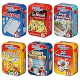 Schmidt 51055 Bundle sort Bringsel - 6 Verschiedene Mitbring-Spiele in Metallbox