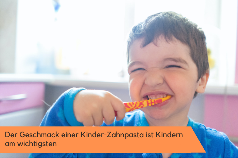 Geschmack-von-Kinderzahnpasta Kindern ist der Geschmack der Kinder.Zahnpasta am wichtigsten