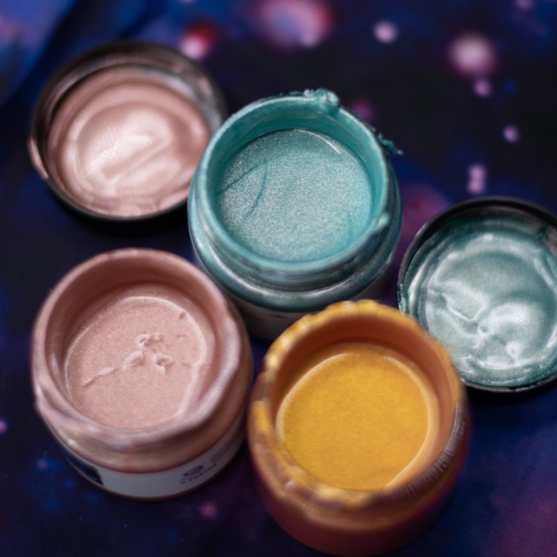glitzer metallic Fingerfarben