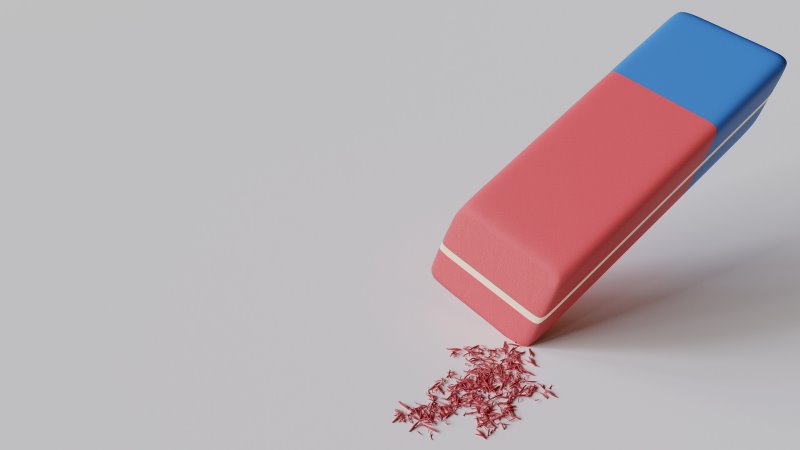 Radiergummi für Buntstifte Ein Radiergummi für Buntstifte