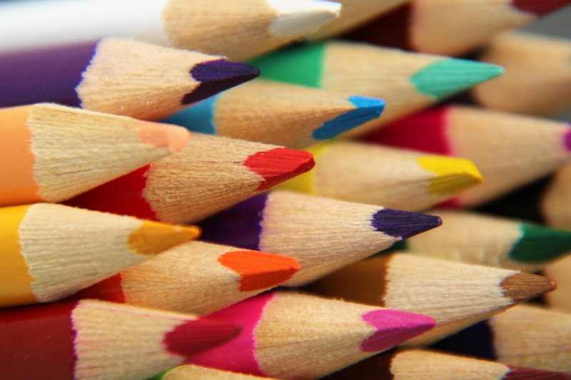 Unterschiedliche Buntstifte Unterschiedliche Buntstifte