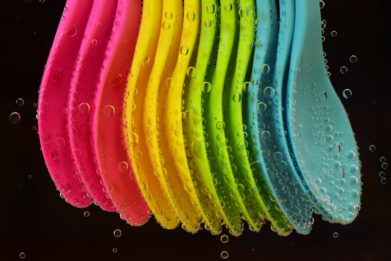 Babybesteck in vier Farben