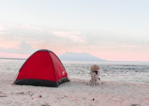 Die richtige Strandmuschel finden.